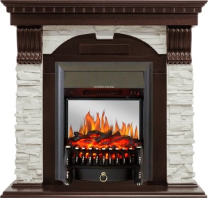 Портал Dublin темный дуб/сланец белый для электроочага Aspen Gold (RoyalFlame) Портал Dublin темный дуб/сланец белый для электроочага Aspen Gold (RoyalFlame)