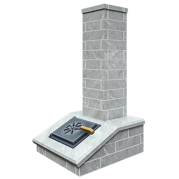 Облицовка на трубу для печей GFS ЗК 18  КЛАССИКА КИРПИЧ ТАЛЬКОМАГНЕЗИТ (115*790)  (3 яруса) Облицовка на трубу для печей GFS ЗК 18  КЛАССИКА КИРПИЧ ТАЛЬКОМАГНЕЗИТ (115*790)  (3 яруса)