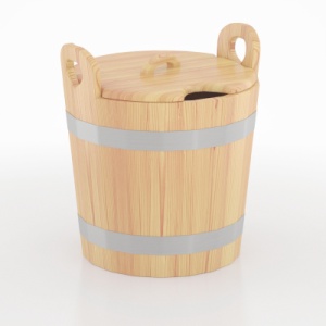 Запарник 22 л с крышкой КЕДР НАТУРАЛЬНЫЙ