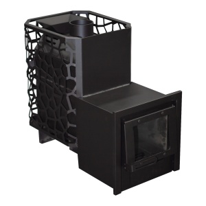 Печь-каменка РАДА  сталь 4 мм 14L ЗК СЕТКА удлиненная топка (8 - 16 м.куб) (без дверки)