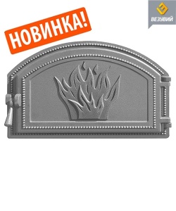 Дверца чугунная ВЕЗУВИЙ 223 крашеная АНТРАЦИТ  (посадочный размер 273 х 407 мм) Дверца чугунная ВЕЗУВИЙ 223 крашеная АНТРАЦИТ  (посадочный размер 273 х 407 мм)