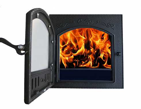 Дверца каминная СИБИРЬ (545 х 545 мм), чугун