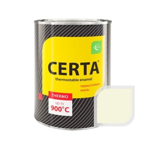 Эмаль термостойкая CERTA белая  800 мл (+500 С)  (12/30)