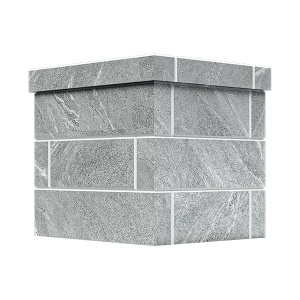 Облицовка на трубу для печей GFS ЗК 25  КЛАССИКА/ПРЕЗИДЕНТ КИРПИЧ ТАЛЬКОМАГНЕЗИТ (1 ярус) под шибер