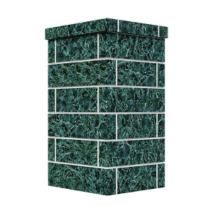 Облицовка на трубу для печей ГРОЗА 18  КЛАССИКА/ПРЕЗИДЕНТ КИРПИЧ ЗМЕЕВИК  (2 яруса) под шибер