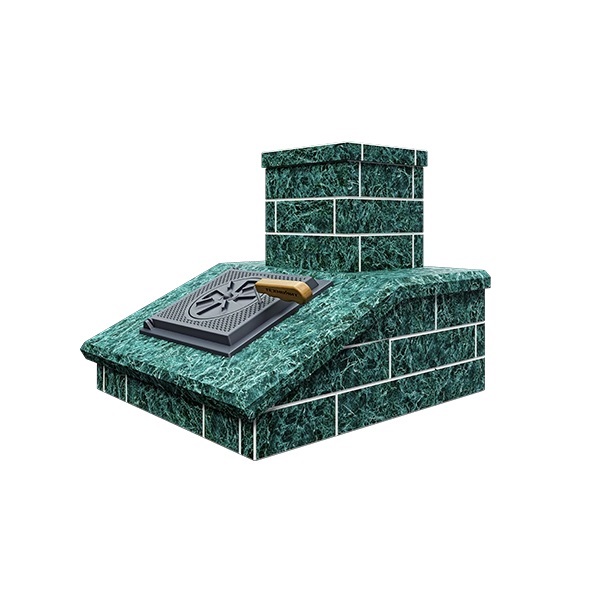 Облицовка на трубу для печей GFS ЗК 30 / ГРОМ 30  КЛАССИКА/ПРЕЗИДЕНТ КИРП ЗМЕЕВИК (1 ярус) шибер