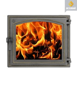 Дверца чугунная ВЕЗУВИЙ 240 крашеная БРОНЗА (посадочный размер 340 х 410 мм) Дверца чугунная ВЕЗУВИЙ 240 крашеная БРОНЗА (посадочный размер 340 х 410 мм)