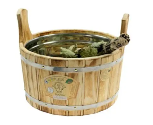 Шайка 15 л с пластиковой вставкой ТЕРМОКЕДР