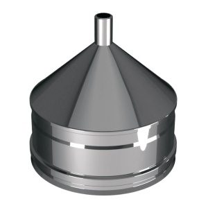 Крышка для тройника d = 200 мм с конденсатоотводом  ВУЛКАН (321 мат)