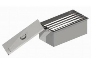 Коптильня ВЕЗУВИЙ  малая нержавеющая (250 х 300 х 400 мм)