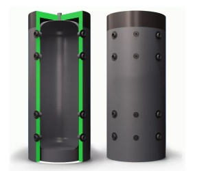 Теплоаккумулятор ТА LAVORO ECO CLASSIC 1000 литров утепленный  (d = 898 мм, h = 2274 мм)