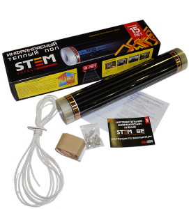 Комплект пола инфракрасного пленочного STEM STANDART 150  ширина 500 мм  4 м.кв (пол, мон.комп, про) Комплект пола инфракрасного пленочного STEM STANDART 150  ширина 500 мм  4 м.кв (пол, мон.комп, про)