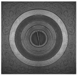 Плита П1-5А с одним отверстием для конфорок/под казан 6-12 л с рис. (ПР: 512 х 512 х 12 мм) ЛИТКОМ