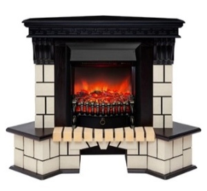 Портал Stone Corner new 26 античный дуб (АО-257) УГЛОВОЙ для электроочага с 26 диагональю