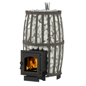 Печь-каменка  чугунная ЛЕГЕНДА РУССКИЙ ПАР КОВКА 30 дверца 270 (18 - 32 м.куб)