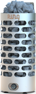 Электрокаменка RING-9 STEEL (10 - 15 м.куб)  корпус из нержавейки, напольная, без пульта,термостат