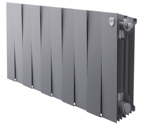 Радиатор биметаллический ROYAL THERMO PIANO FORTE SILVER SATIN 300/100 - 10 секций