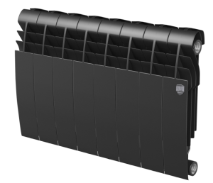 Радиатор биметаллический ROYAL THERMO BILINER BIANCO NOIR SABLE 350/80 - 10 секций