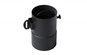 Переходник с шибером горизонтальный (круглый/круглый) для СИБИРЬ 10-15-20 кВт, ГЕФЕСТ, МАГНУМ