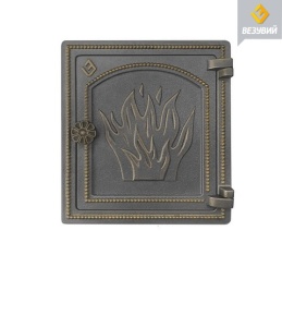 Дверца чугунная ВЕЗУВИЙ ДТ-4 крашеная БРОНЗА (посадочный размер 250 х 280 мм) Дверца чугунная ВЕЗУВИЙ ДТ-4 крашеная БРОНЗА (посадочный размер 250 х 280 мм)