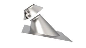 Проход кровли с фланцем d = 150 мм 45 гр. НЕРЖ.  (10) Проход кровли с фланцем d = 150 мм 45 гр. НЕРЖ.  (10)