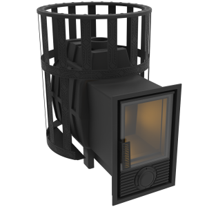 Печь-каменка чугунная ВОЕВОДА 15 дверца Д-2 закрытая каменка сетч.кожух d = 115 мм (6 - 15 м.куб) Печь-каменка чугунная ВОЕВОДА 15 дверца Д-2 закрытая каменка сетч.кожух d = 115 мм (6 - 15 м.куб)