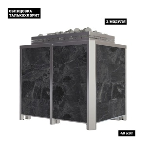 Электрокаменка ПРЕМЬЕРА ПРОФИ - 42 кВт ТАЛЬКОХЛОРИТ  (55 - 70 м.куб.) 380В напольная без пульта