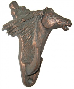 Крючок ХДИ-12.012  ЛОШАДЬ патина (ГР: 106 х 70 х 46 мм) ЛИТКОМ