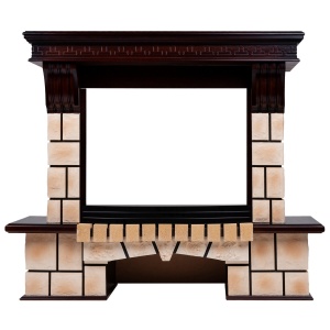 Портал Stone Brick 25,5 AO античный дуб для электроочага с 25,5 диагональю