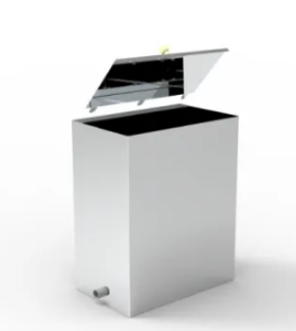 Бак наставной 50 литров 1 мм ЖАРА (580 х 400 х 240 мм, штуцер справа)