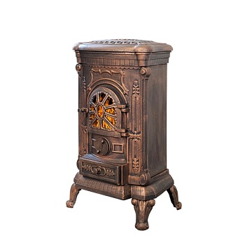 Печь-камин ВЕЗУВИЙ А-07 чугунная медь d = 115 мм (7 кВт)