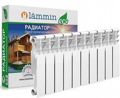 Радиатор биметаллический  LAMMIN  ЕСО BM 350/80 - 10 секций